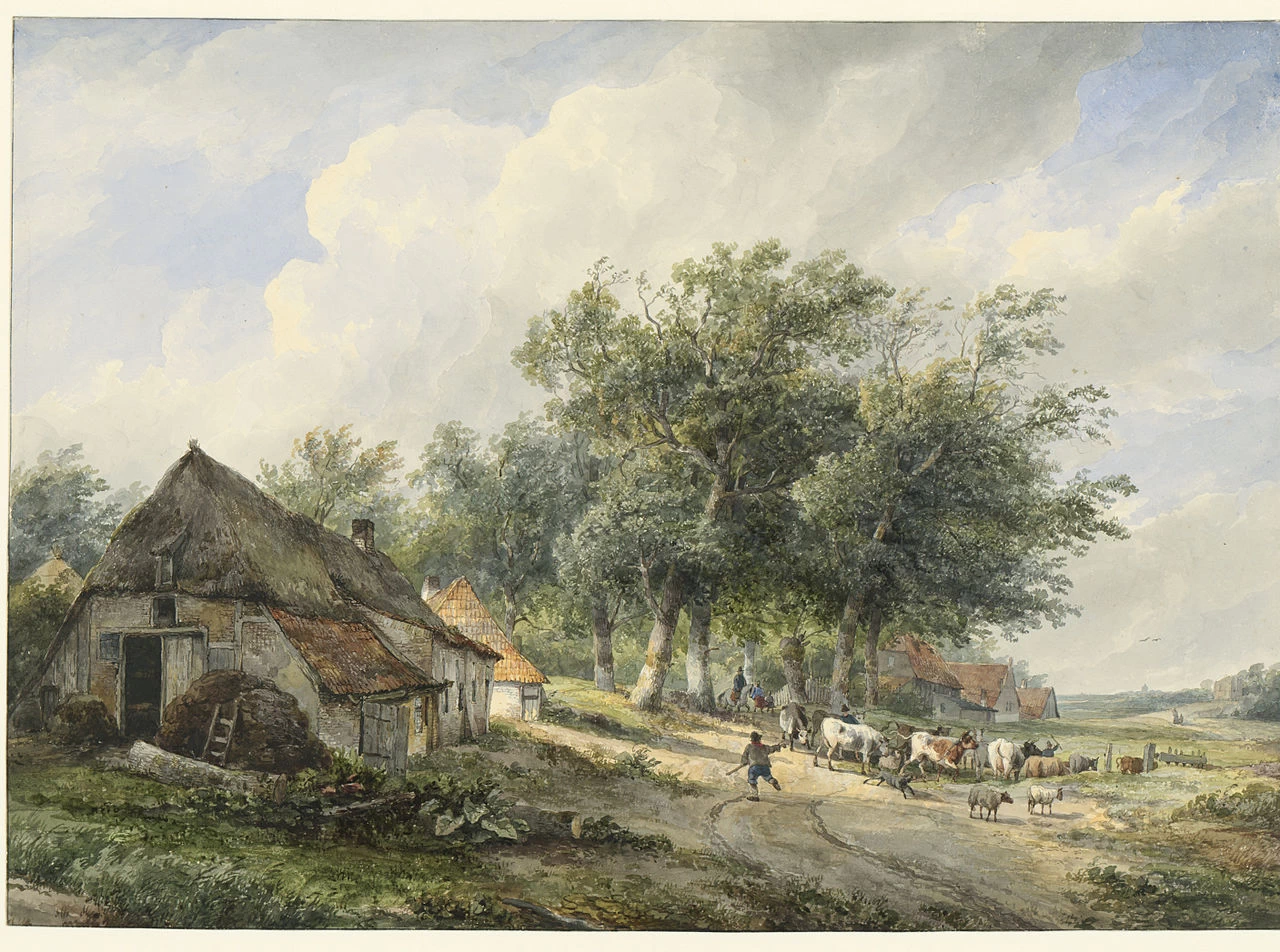 Paesaggio con fattorie e bovini - Rijksmuseum Amsterdam